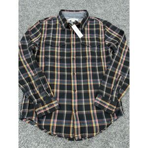 Outerknown Men's Small Blanket Shirt Plaid 100% Organic Cotton Flannel - NEW